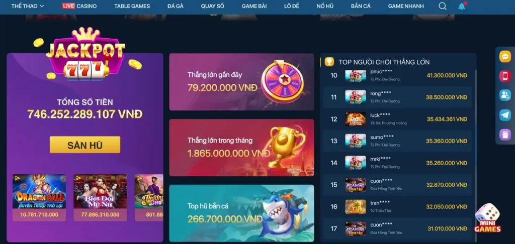 Banner khuyến mãi Slot Game Bayvip